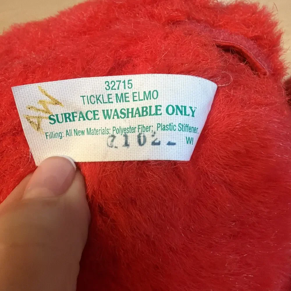 SESAME STREET TICKLE ME ELMO 16” LAUGHING PLUSH TOY DOLL #32715 TYCO MATTEL 1997
